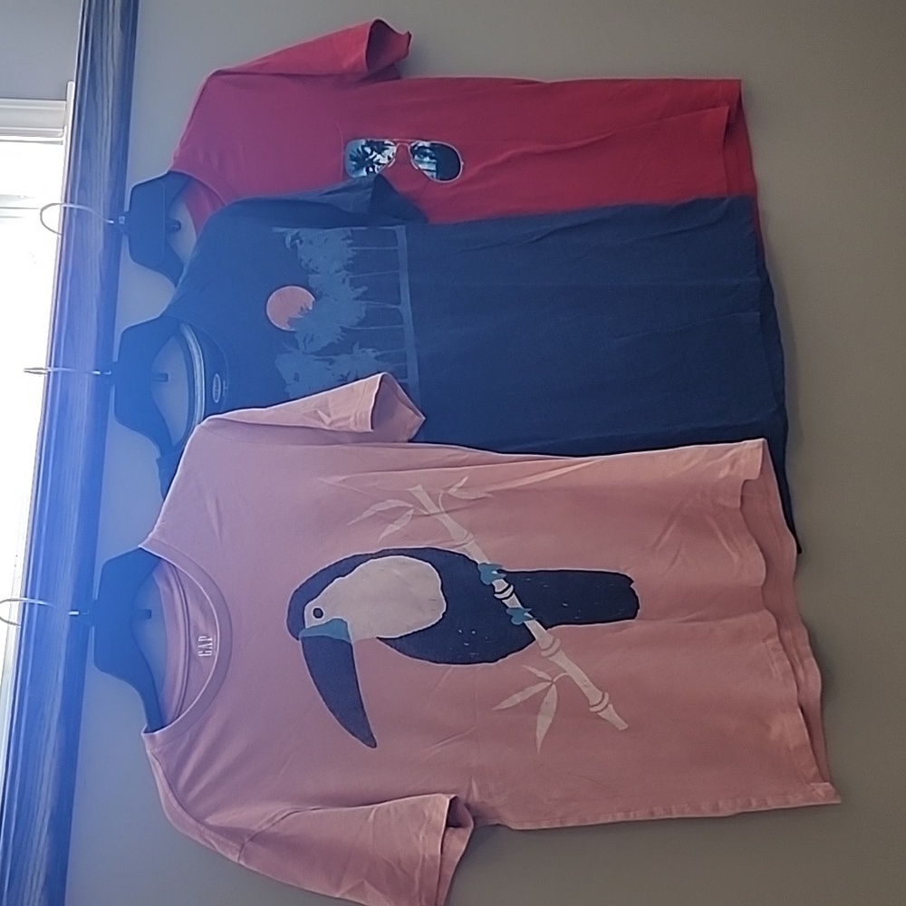 Mens Small Tshirts, set of 3 Summer Tees